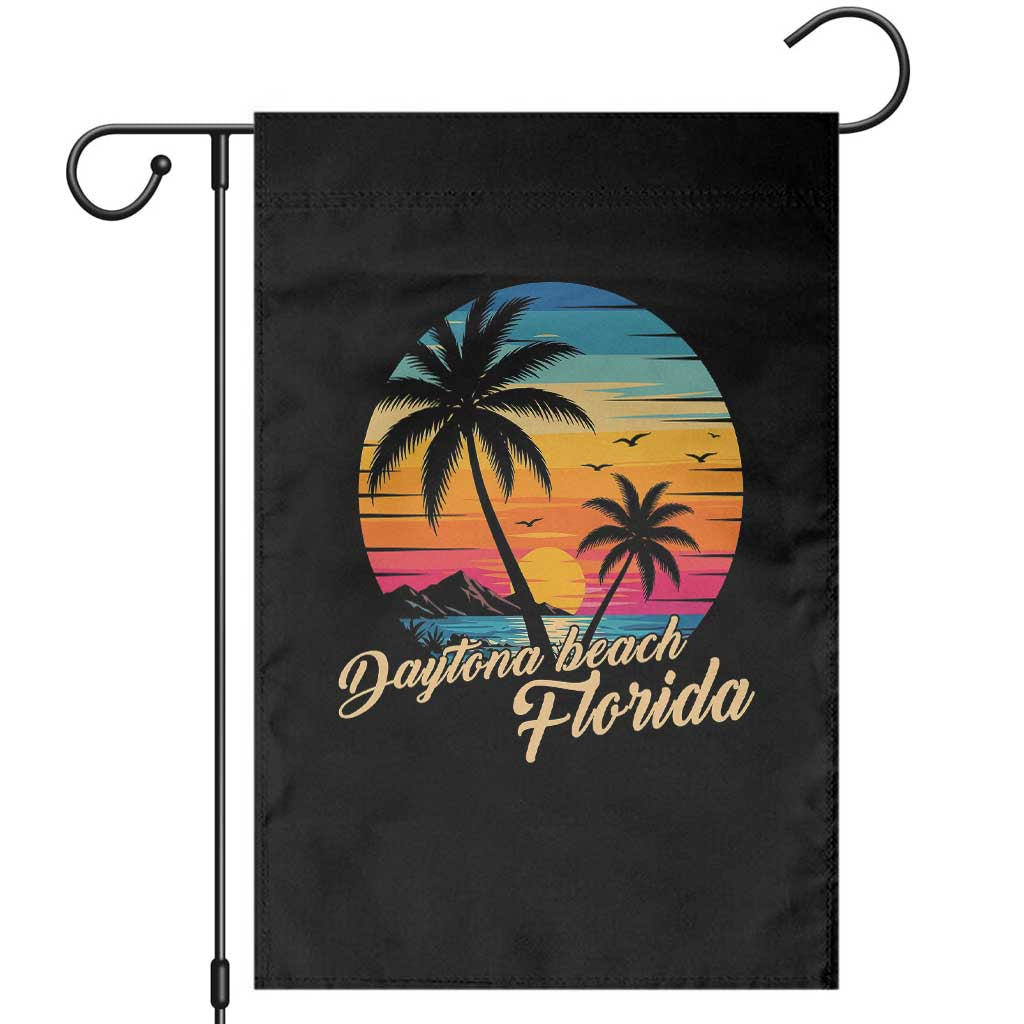 Vintage Daytona Beach Florida Garden Flag Summer Vacation Graphic