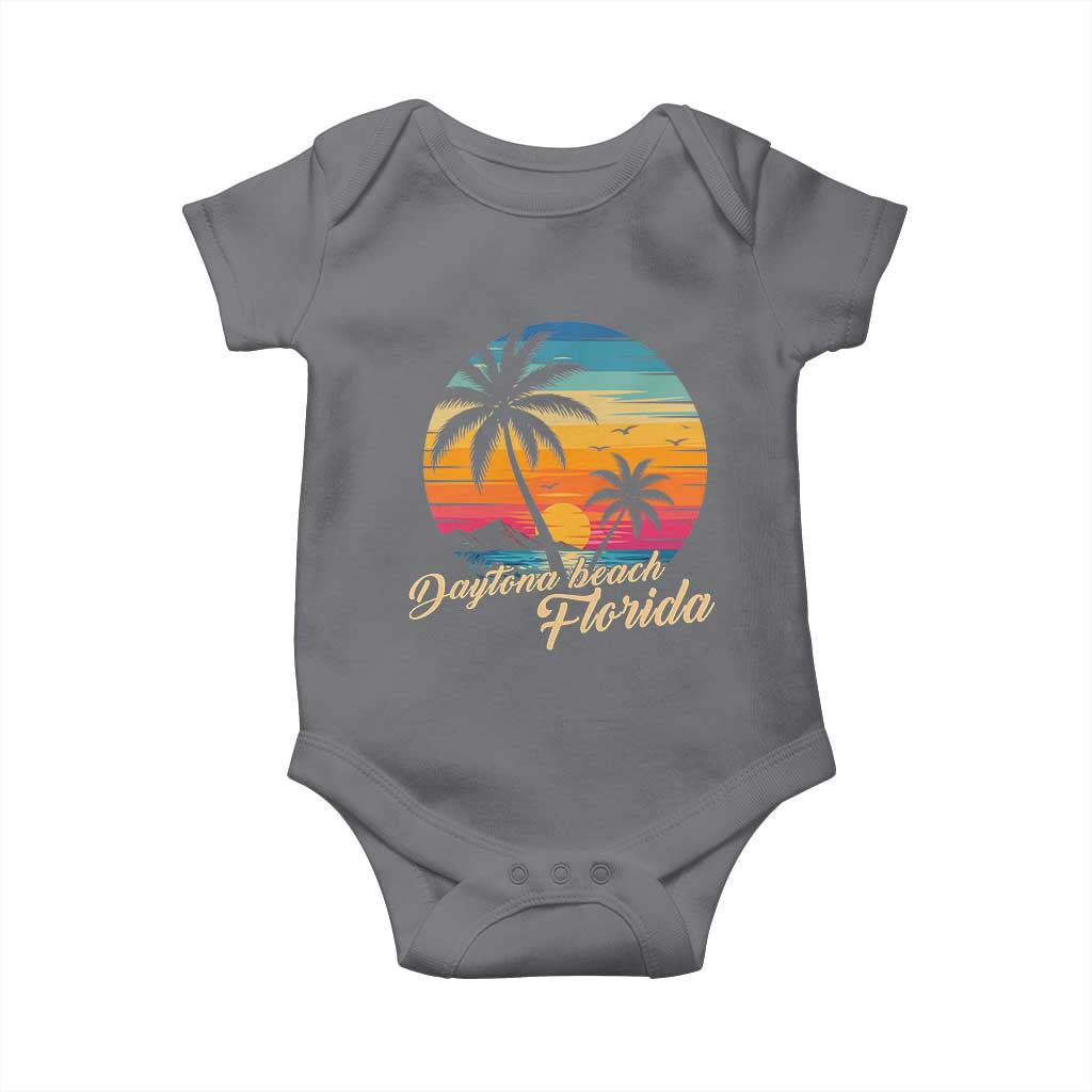 Vintage Daytona Beach Florida Baby Onesie Summer Vacation Graphic