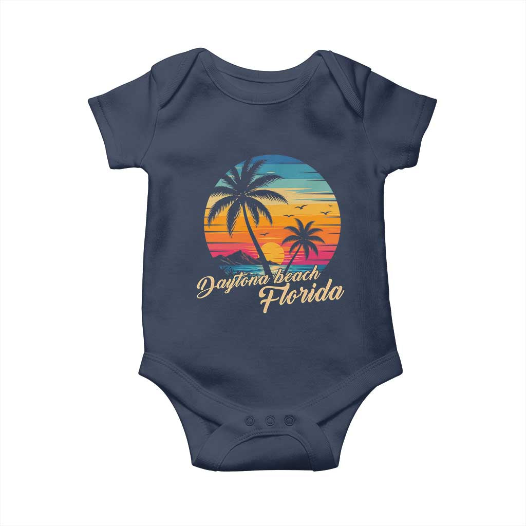 Vintage Daytona Beach Florida Baby Onesie Summer Vacation Graphic