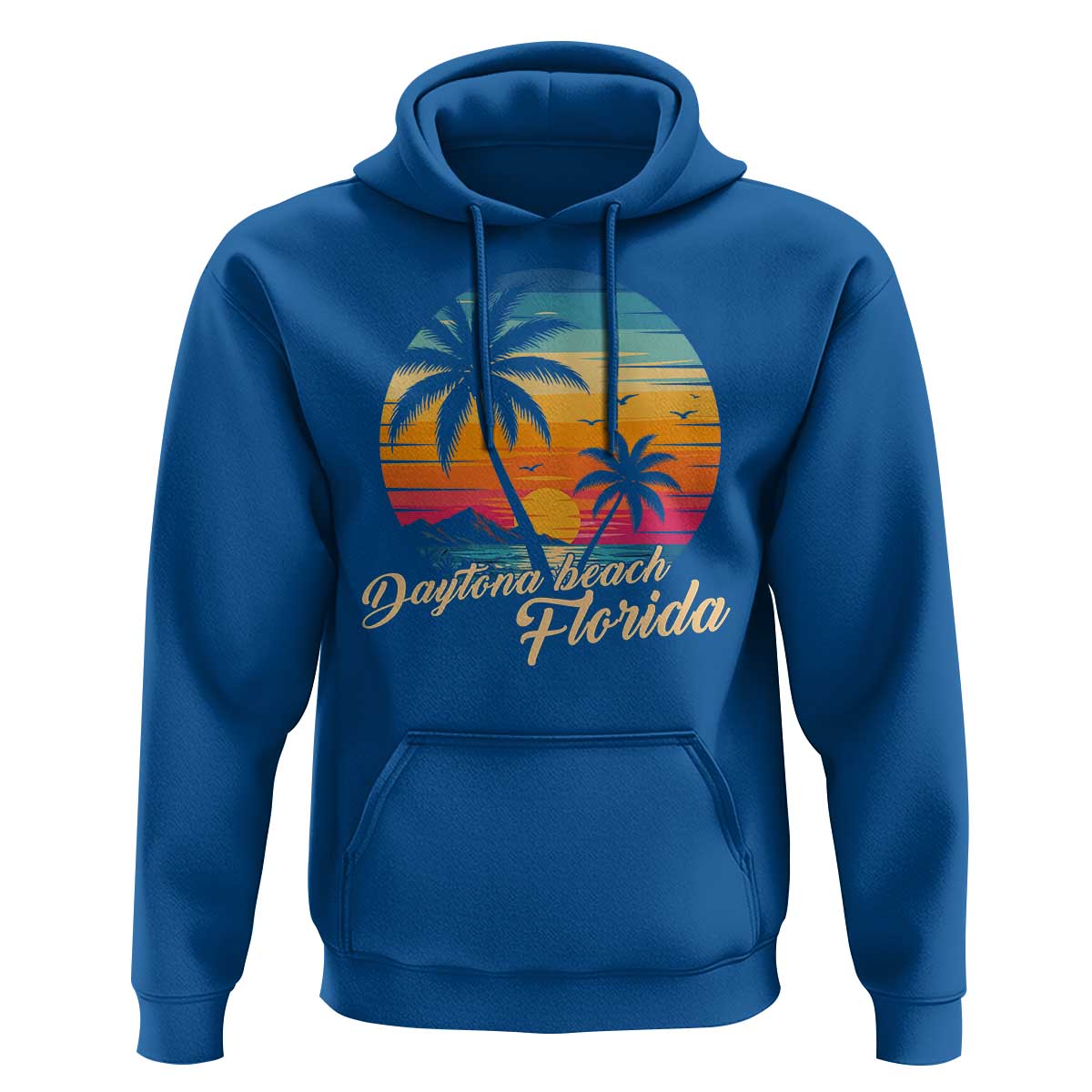 Vintage Daytona Beach Florida Hoodie Summer Vacation Graphic