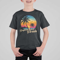 Vintage Daytona Beach Florida T Shirt For Kid Summer Vacation Graphic