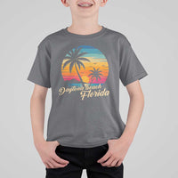 Vintage Daytona Beach Florida T Shirt For Kid Summer Vacation Graphic
