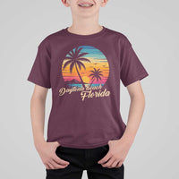Vintage Daytona Beach Florida T Shirt For Kid Summer Vacation Graphic
