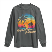 Vintage Daytona Beach Florida Long Sleeve Shirt Summer Vacation Graphic