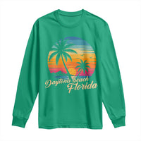 Vintage Daytona Beach Florida Long Sleeve Shirt Summer Vacation Graphic