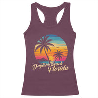 Vintage Daytona Beach Florida Racerback Tank Top Summer Vacation Graphic