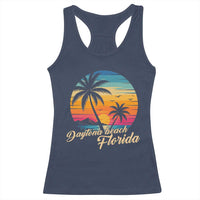 Vintage Daytona Beach Florida Racerback Tank Top Summer Vacation Graphic