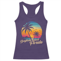 Vintage Daytona Beach Florida Racerback Tank Top Summer Vacation Graphic