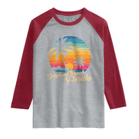 Vintage Daytona Beach Florida Raglan Shirt Summer Vacation Graphic