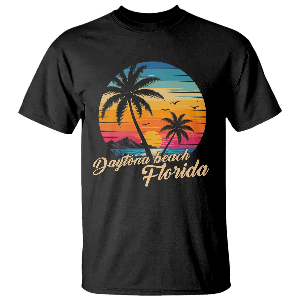 Vintage Daytona Beach Florida T Shirt Summer Vacation Graphic