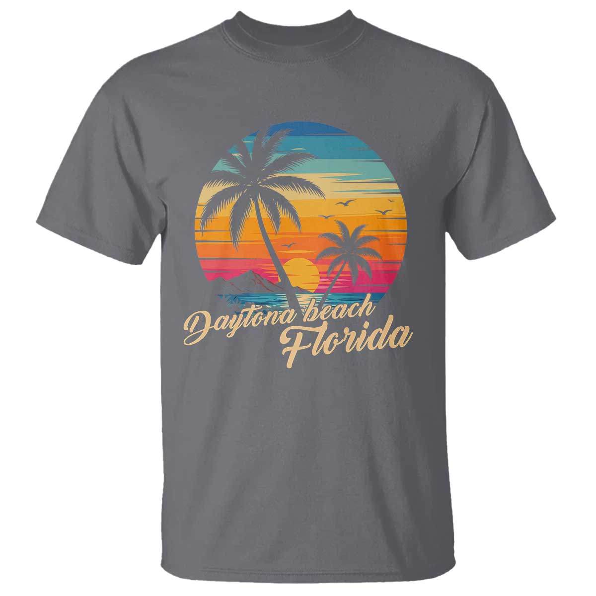 Vintage Daytona Beach Florida T Shirt Summer Vacation Graphic