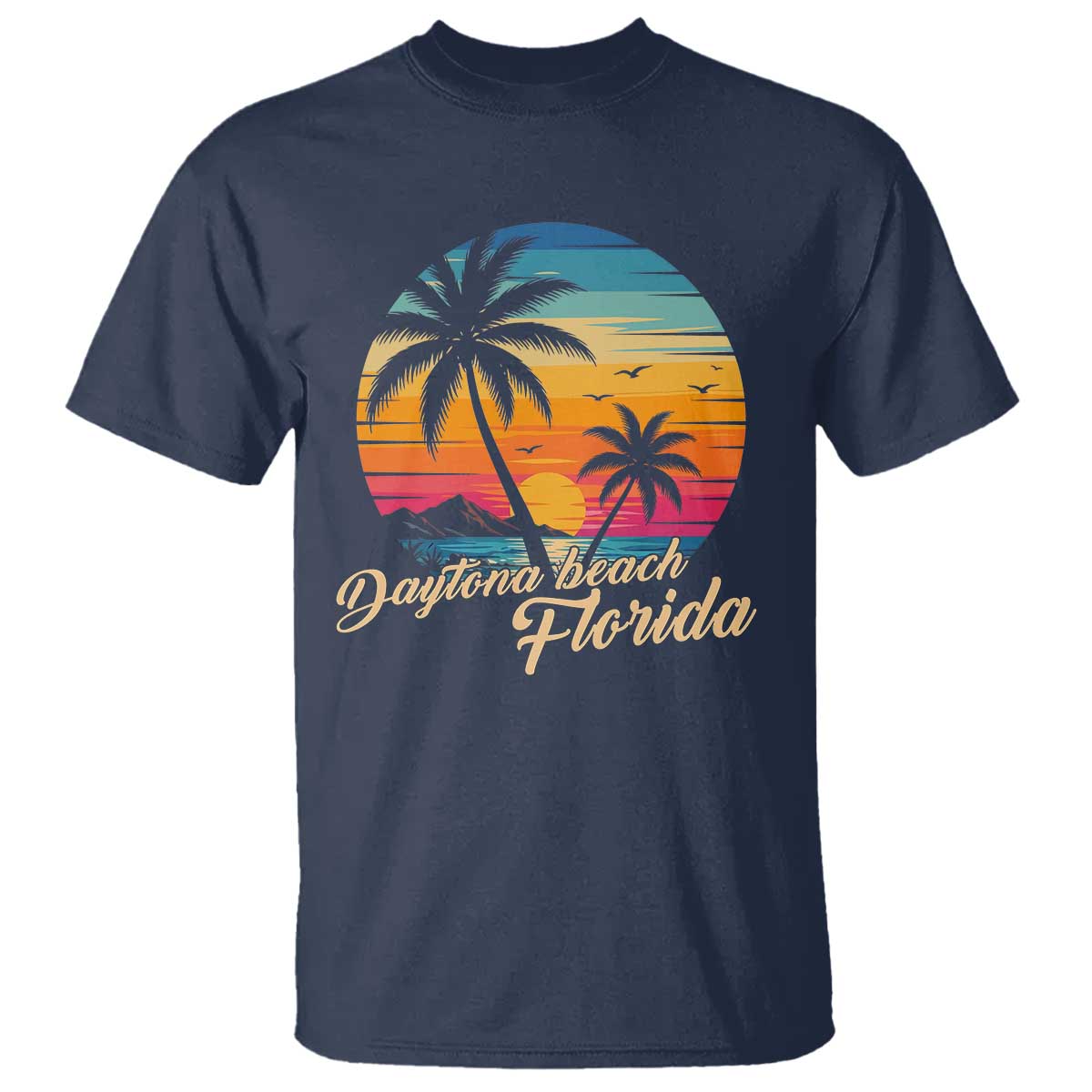Vintage Daytona Beach Florida T Shirt Summer Vacation Graphic