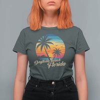 Vintage Daytona Beach Florida T Shirt For Women Summer Vacation Graphic