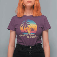 Vintage Daytona Beach Florida T Shirt For Women Summer Vacation Graphic