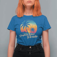 Vintage Daytona Beach Florida T Shirt For Women Summer Vacation Graphic