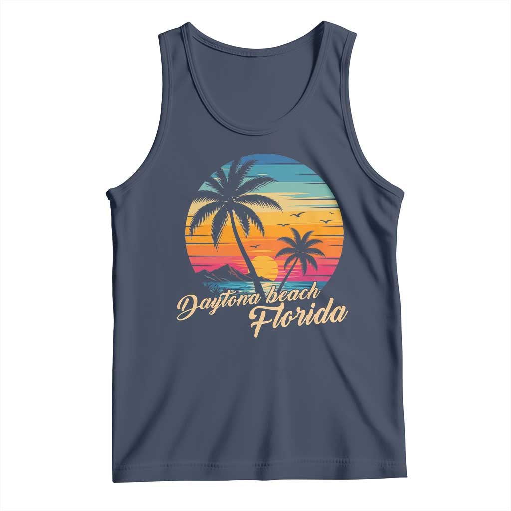 Vintage Daytona Beach Florida Tank Top Summer Vacation Graphic