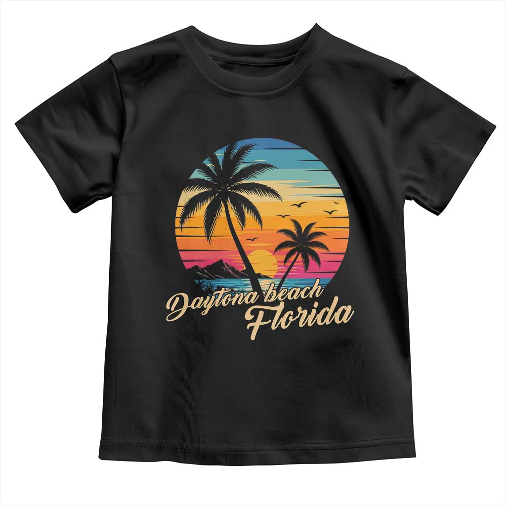 Vintage Daytona Beach Florida Toddler T Shirt Summer Vacation Graphic