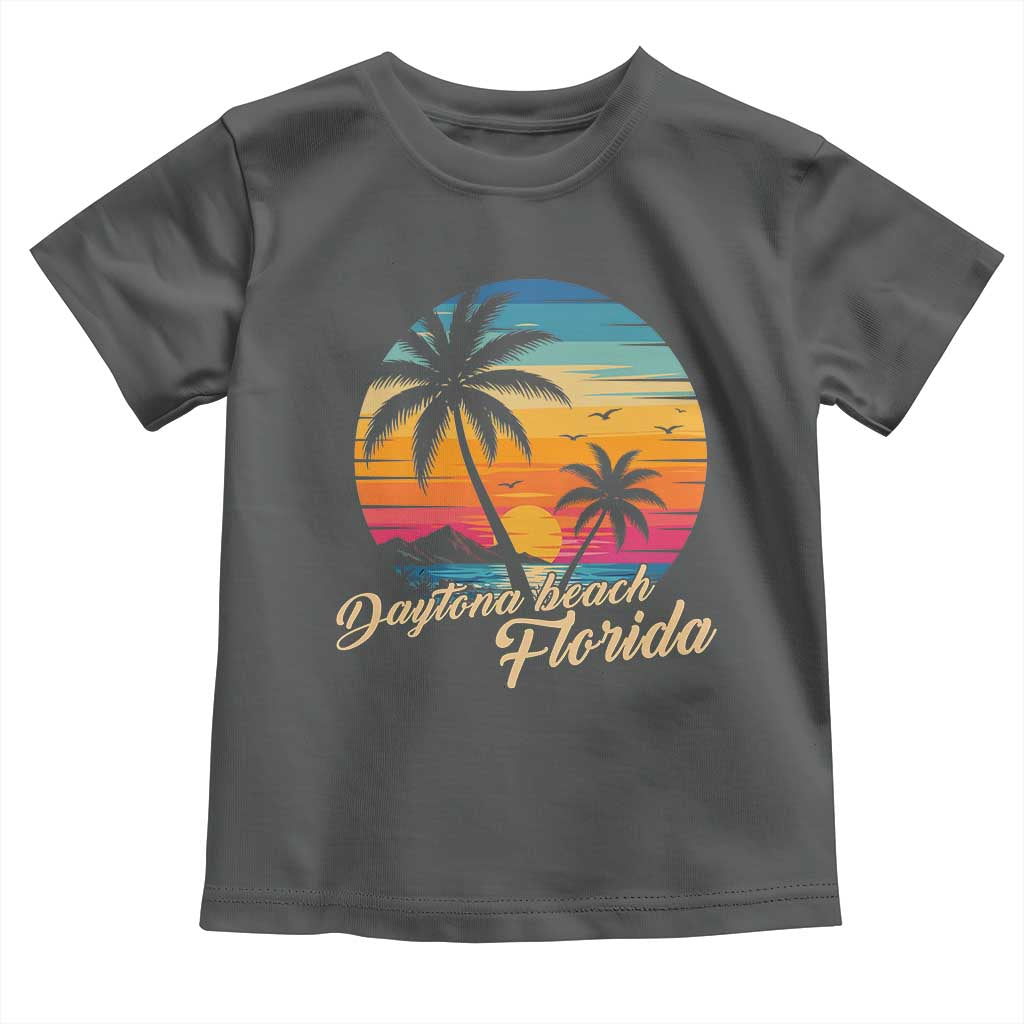 Vintage Daytona Beach Florida Toddler T Shirt Summer Vacation Graphic