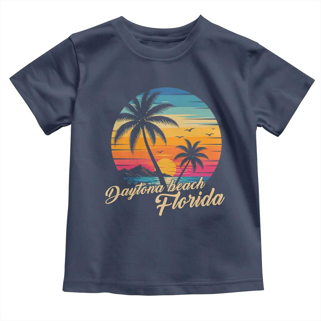 Vintage Daytona Beach Florida Toddler T Shirt Summer Vacation Graphic