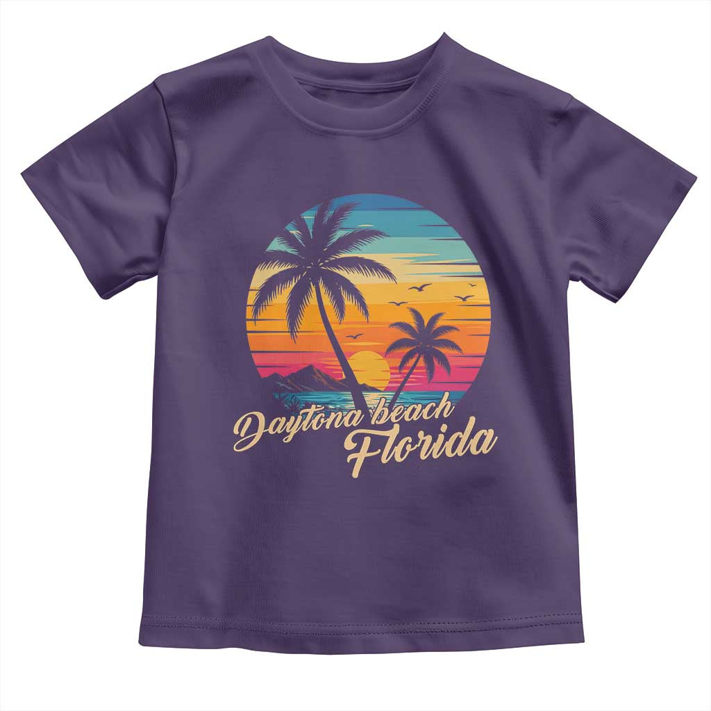 Vintage Daytona Beach Florida Toddler T Shirt Summer Vacation Graphic