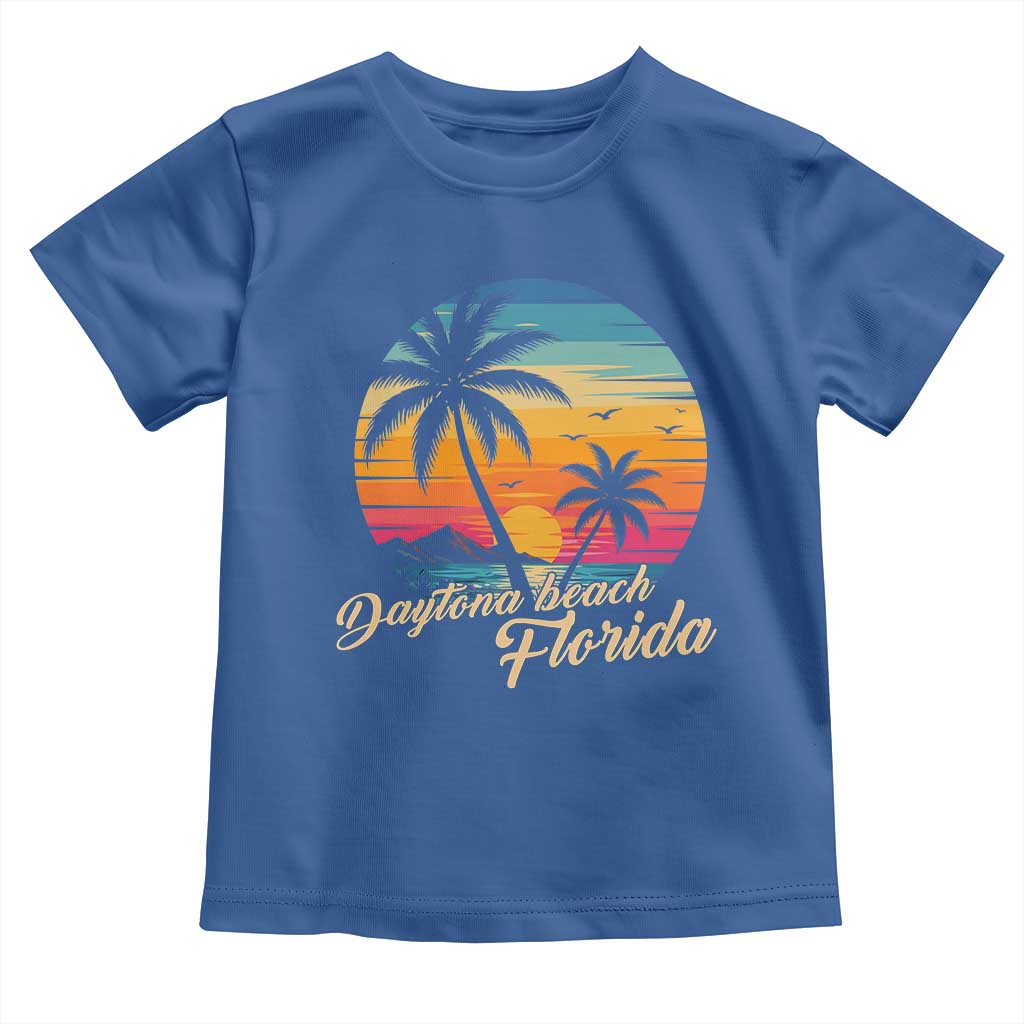 Vintage Daytona Beach Florida Toddler T Shirt Summer Vacation Graphic