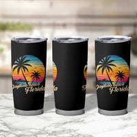 Vintage Daytona Beach Florida Tumbler Cup Summer Vacation Graphic