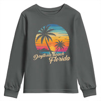 Vintage Daytona Beach Florida Youth Sweatshirt Summer Vacation Graphic