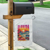 Retro Florida Beach Garden Flag Summer Vacation Gift