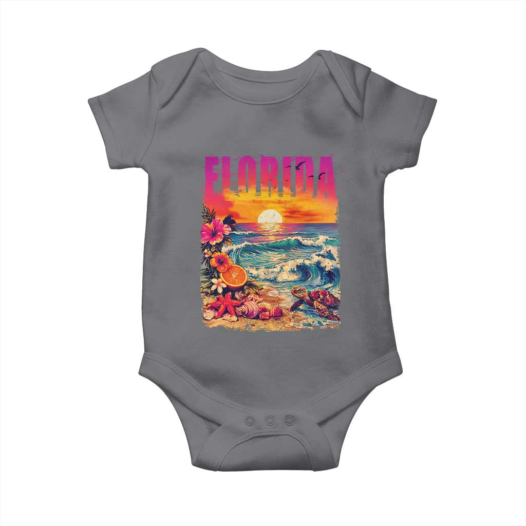 Retro Florida Beach Baby Onesie Summer Vacation Gift