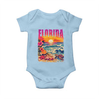 Retro Florida Beach Baby Onesie Summer Vacation Gift