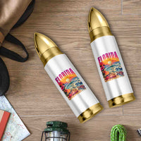 Retro Florida Beach Bullet Tumbler Summer Vacation Gift