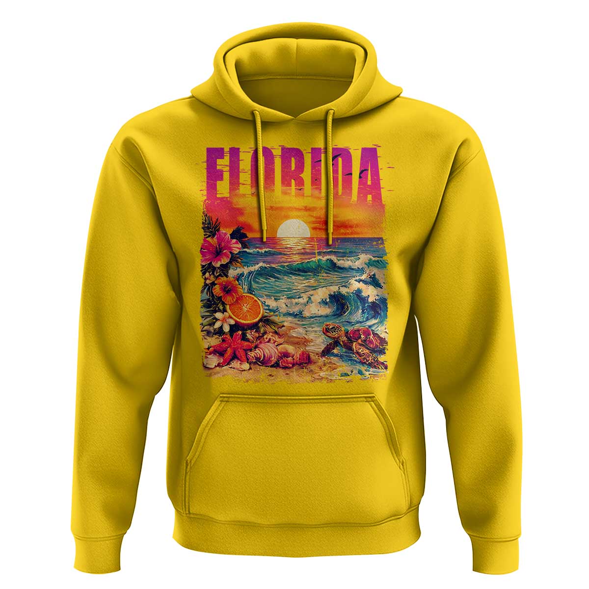 Retro Florida Beach Hoodie Summer Vacation Gift
