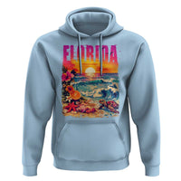 Retro Florida Beach Hoodie Summer Vacation Gift