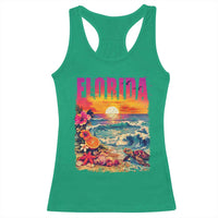 Retro Florida Beach Racerback Tank Top Summer Vacation Gift