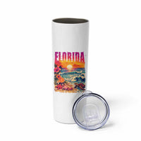 Retro Florida Beach Skinny Tumbler Summer Vacation Gift