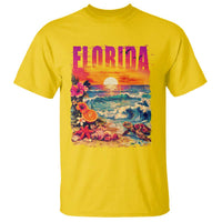 Retro Florida Beach T Shirt Summer Vacation Gift