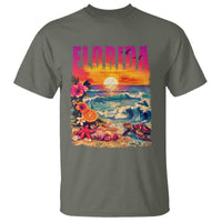 Retro Florida Beach T Shirt Summer Vacation Gift