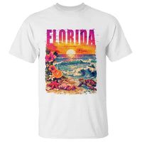 Retro Florida Beach T Shirt Summer Vacation Gift