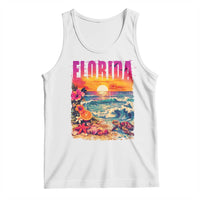 Retro Florida Beach Tank Top Summer Vacation Gift