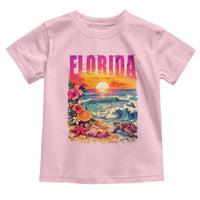 Retro Florida Beach Toddler T Shirt Summer Vacation Gift