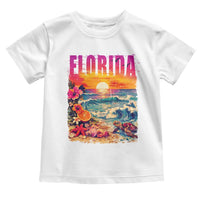 Retro Florida Beach Toddler T Shirt Summer Vacation Gift