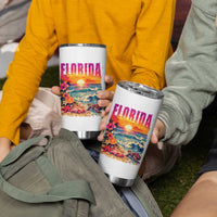 Retro Florida Beach Tumbler Cup Summer Vacation Gift