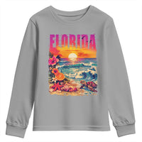 Retro Florida Beach Youth Sweatshirt Summer Vacation Gift