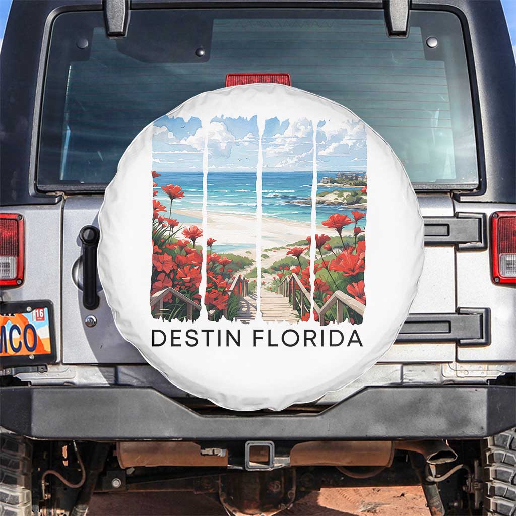 Destin Florida Spare Tire Cover Summer Travel Beach Vacation Gift