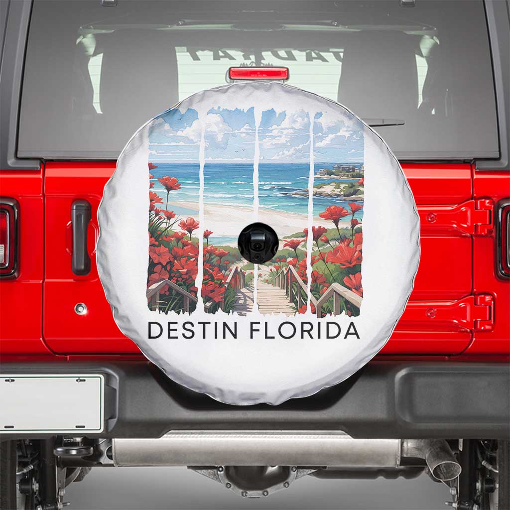 Destin Florida Spare Tire Cover Summer Travel Beach Vacation Gift