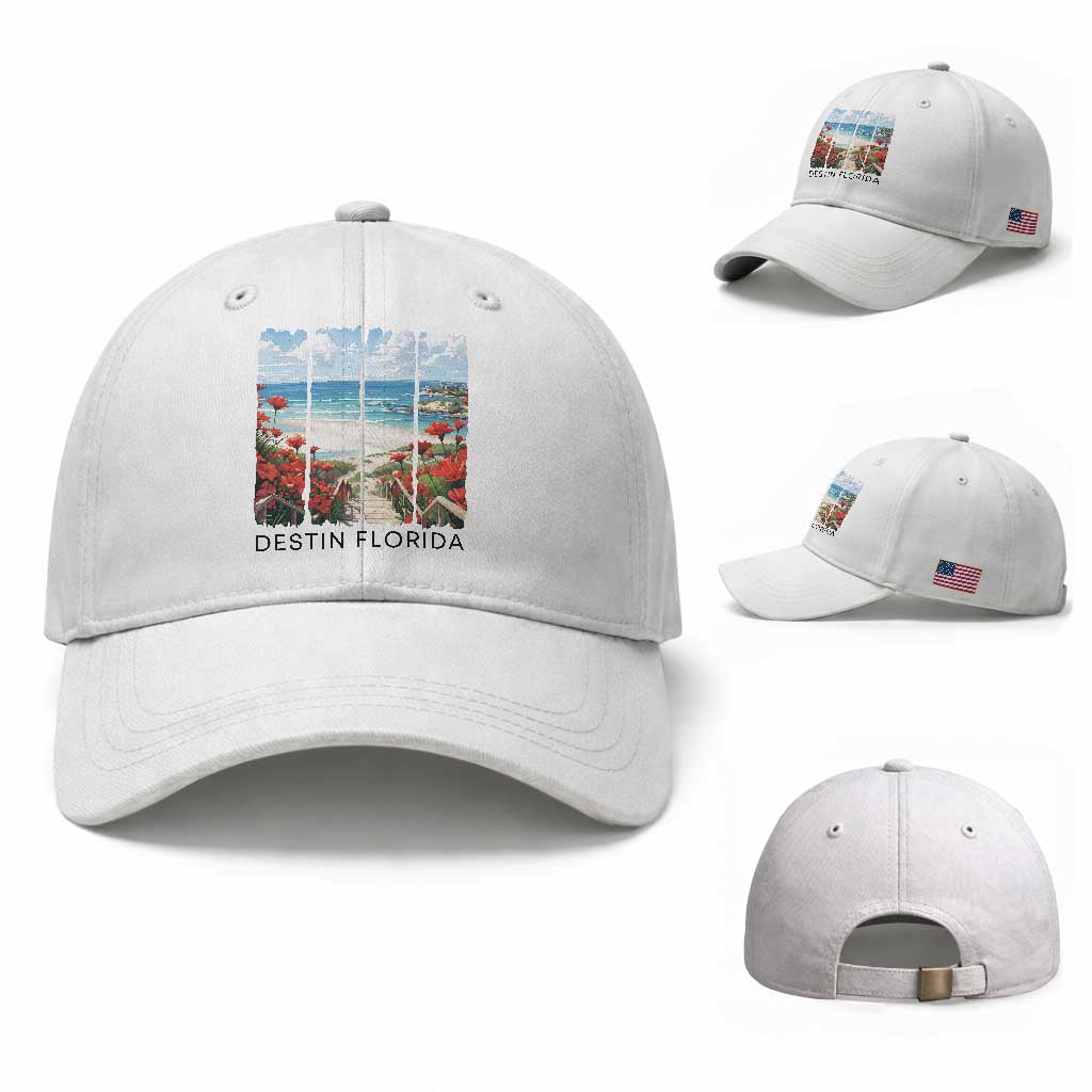 Destin Florida Baseball Cap Summer Travel Beach Vacation Gift