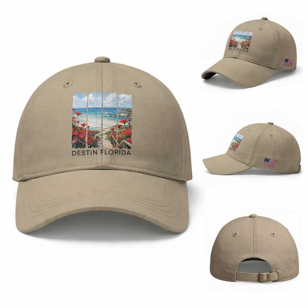 Destin Florida Baseball Cap Summer Travel Beach Vacation Gift