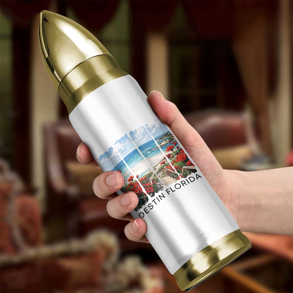 Destin Florida Bullet Tumbler Summer Travel Beach Vacation Gift