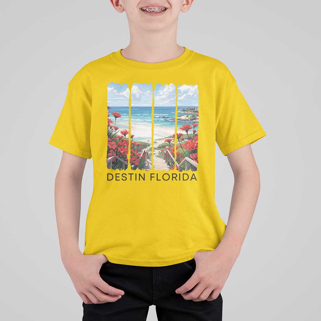 Destin Florida T Shirt For Kid Summer Travel Beach Vacation Gift