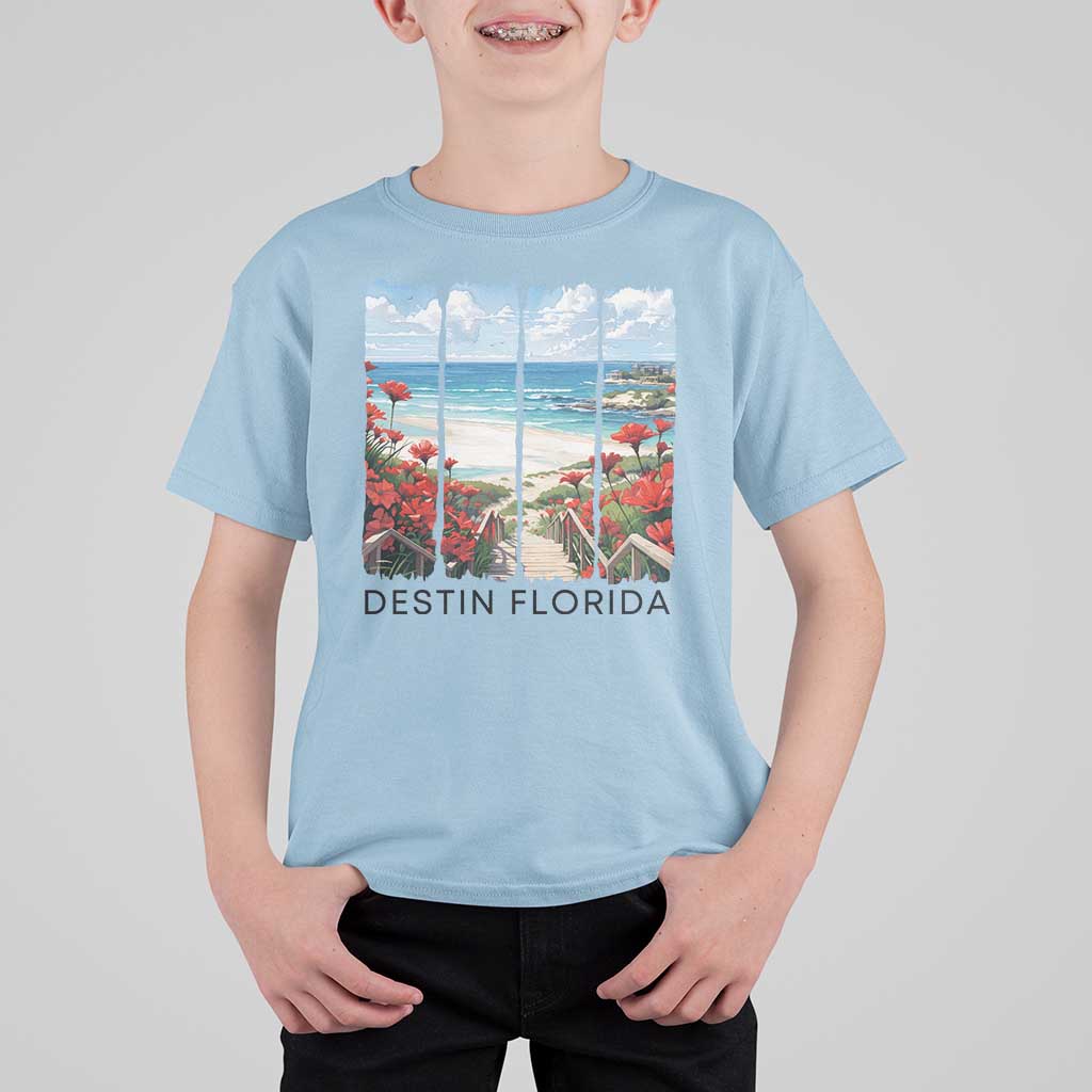 Destin Florida T Shirt For Kid Summer Travel Beach Vacation Gift